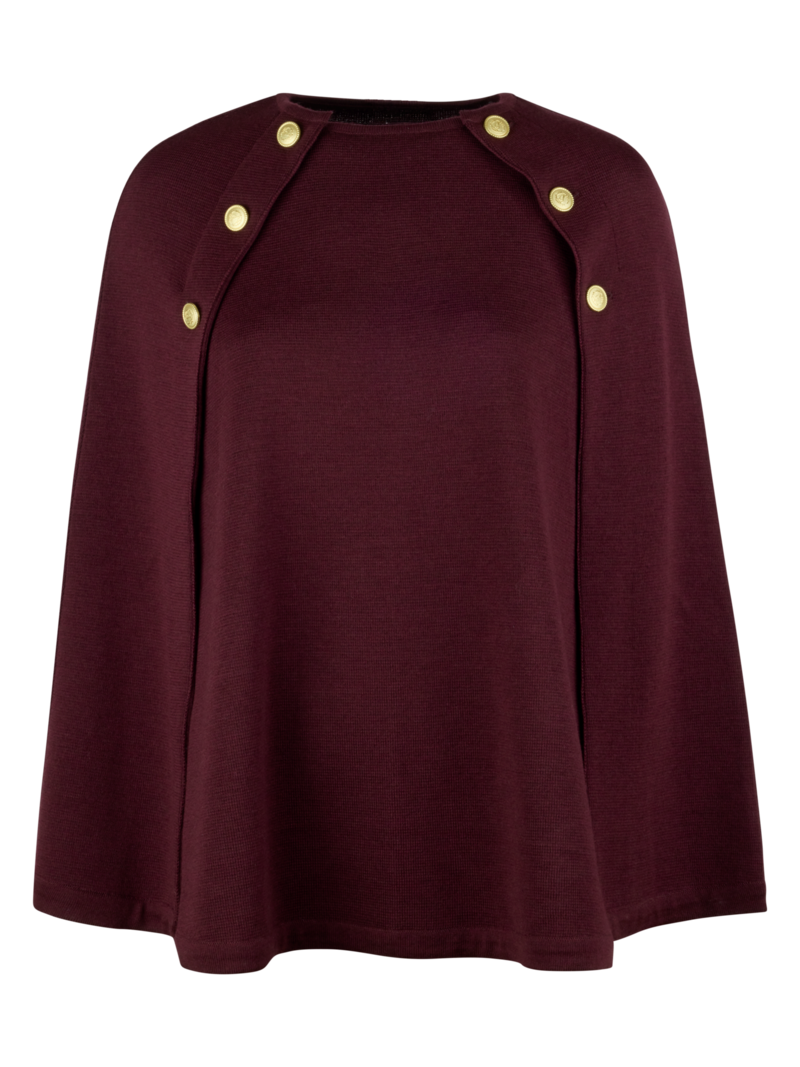 Mary poncho marinblå