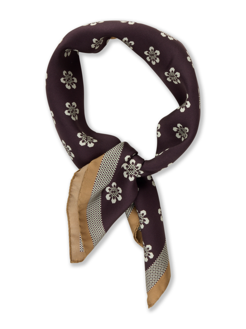 Sidenscarf mönstrad