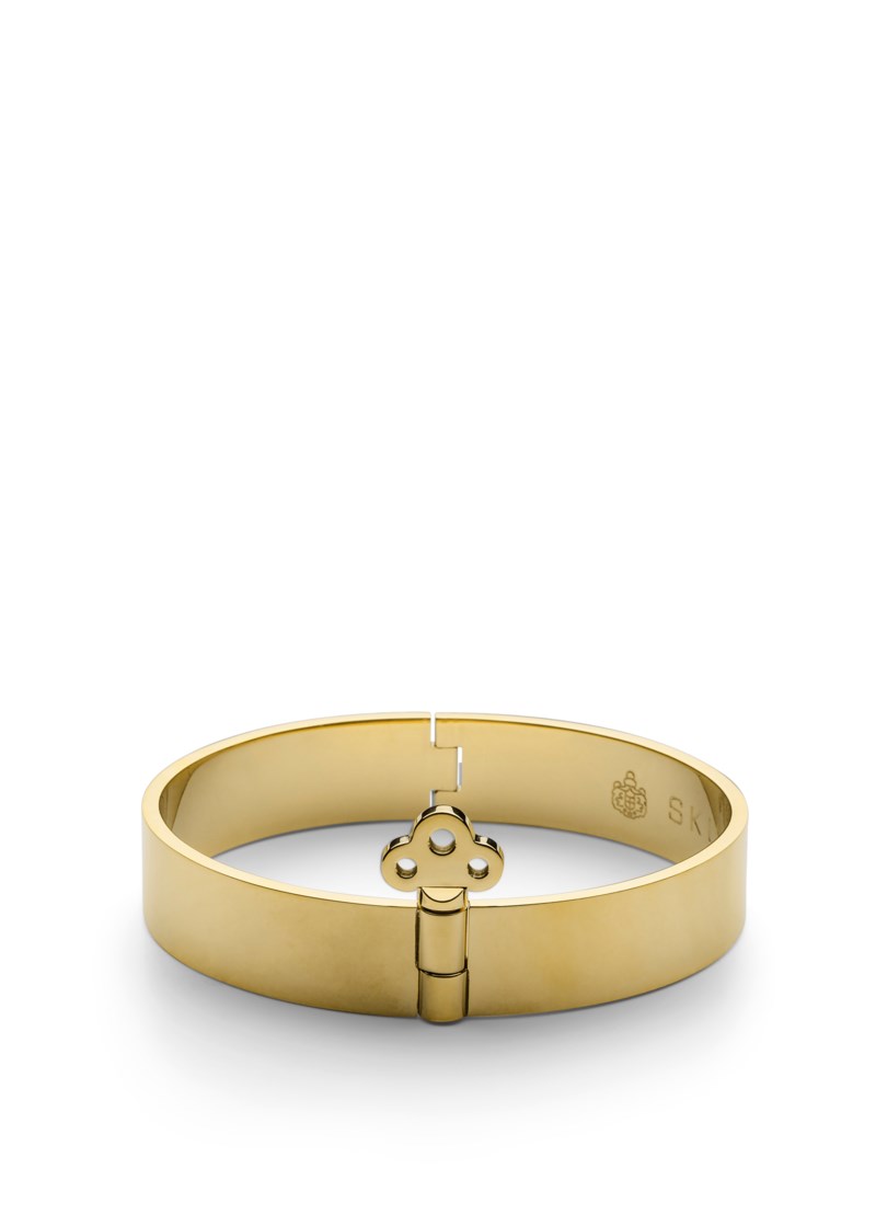 Key bangle bracelet guld 1