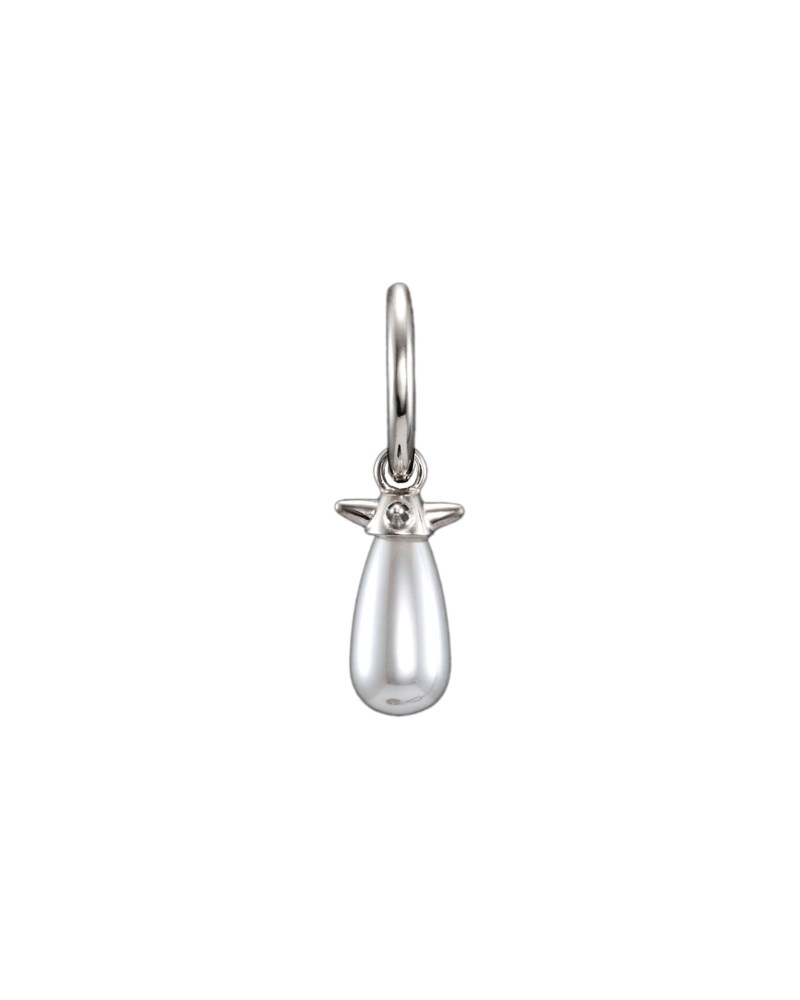 Glaspärla Silver
