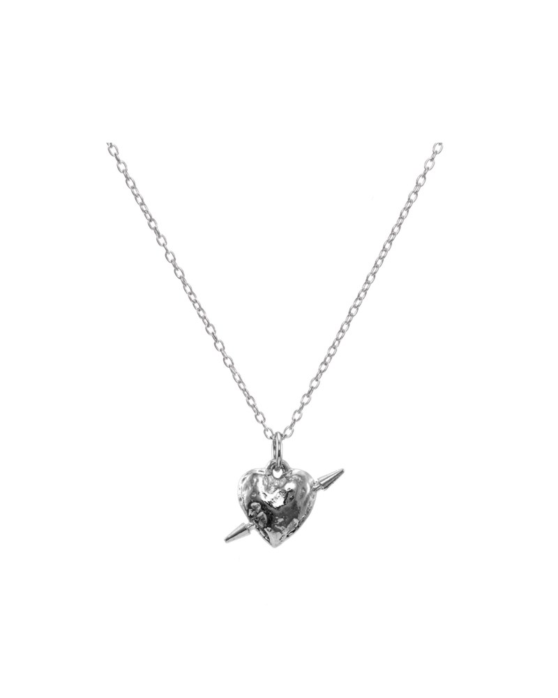 Tuvstarr's heart necklace guldpläterat silver 1