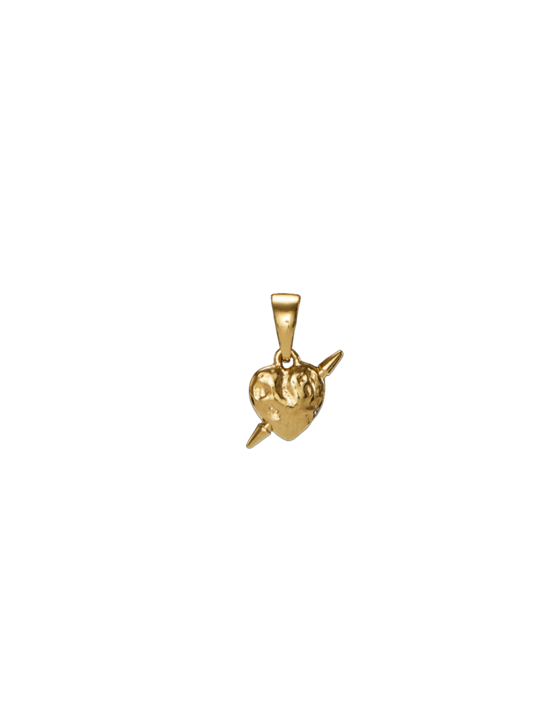 Tiny tuvstarrs heart charm