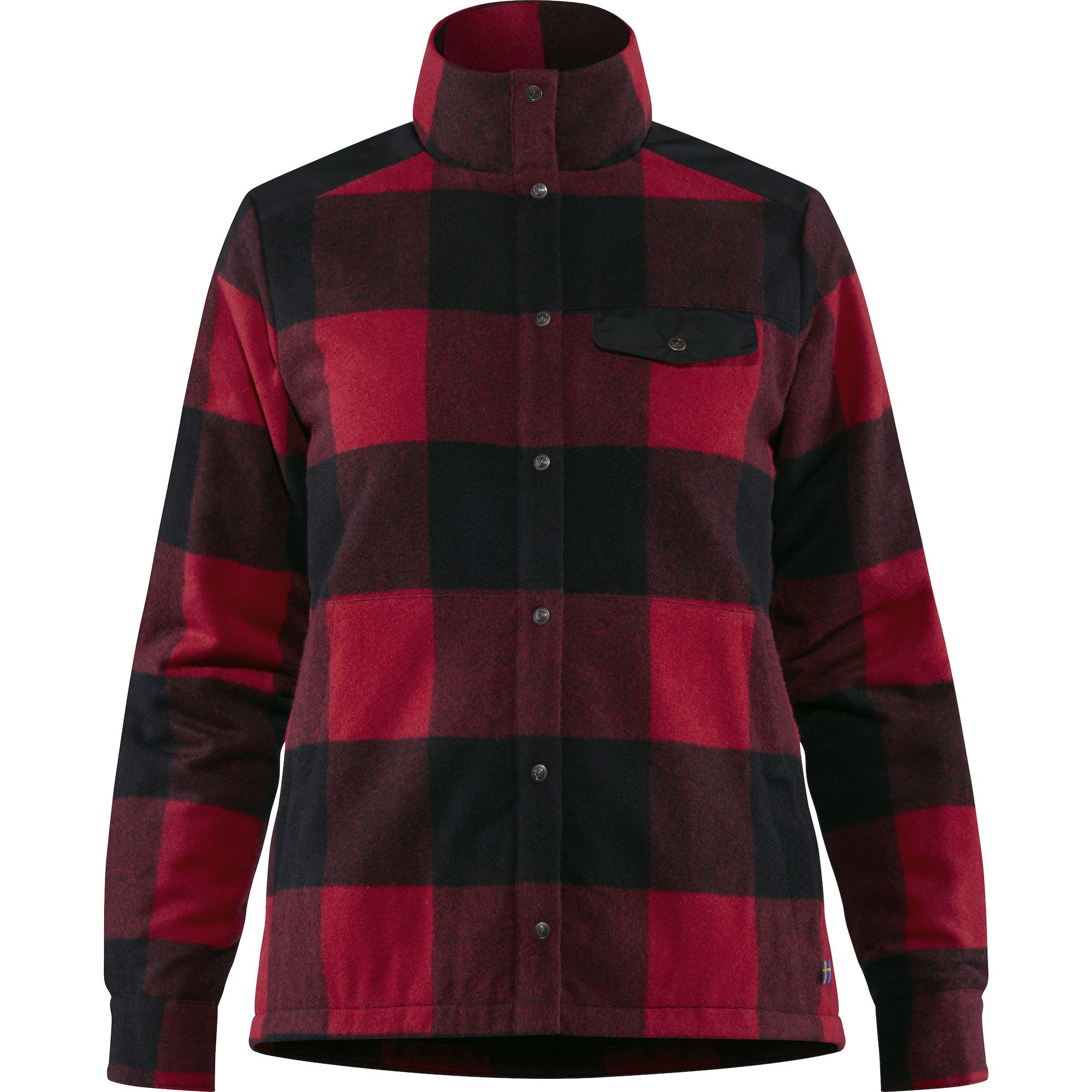 Fjällräven Skjortjacka canada wool padded jacket w röd NK