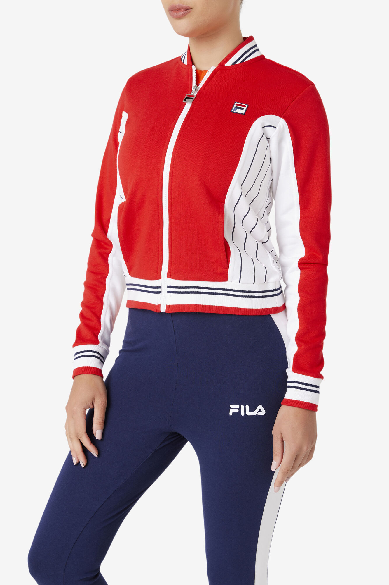 Wreck diagram sælger Fila - Tennisjacka settanta track jacket true red - blanc de blanc | NK