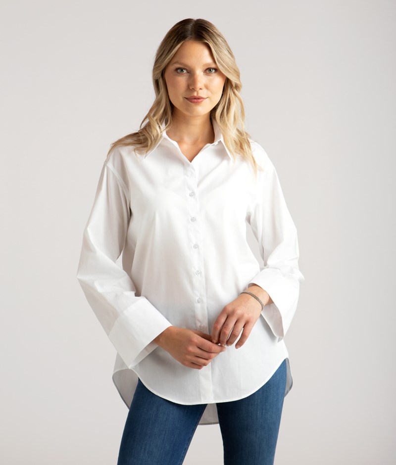 The Shirt Factory Skjorta caroline cotton poplin dam – bild 2