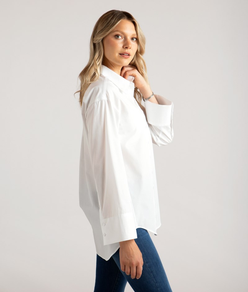 The Shirt Factory Skjorta caroline cotton poplin dam – bild 3