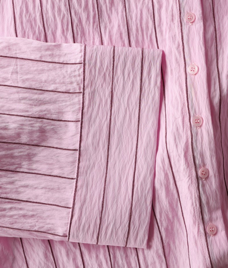 Slipsskjorta alex merlot stripe 8