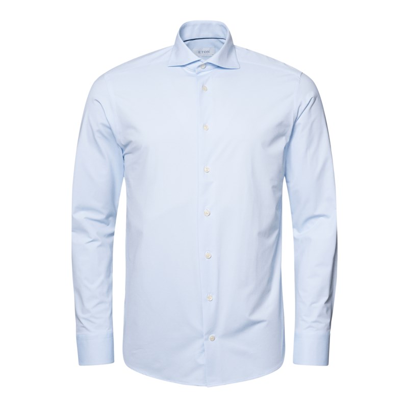Skjorta i fyrvägsstretch slim fit vit 1