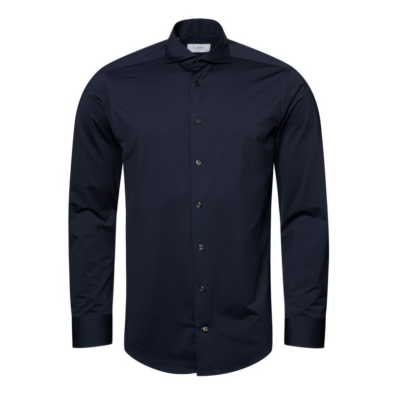 Skjorta i fyrvägsstretch slim fit vit 2