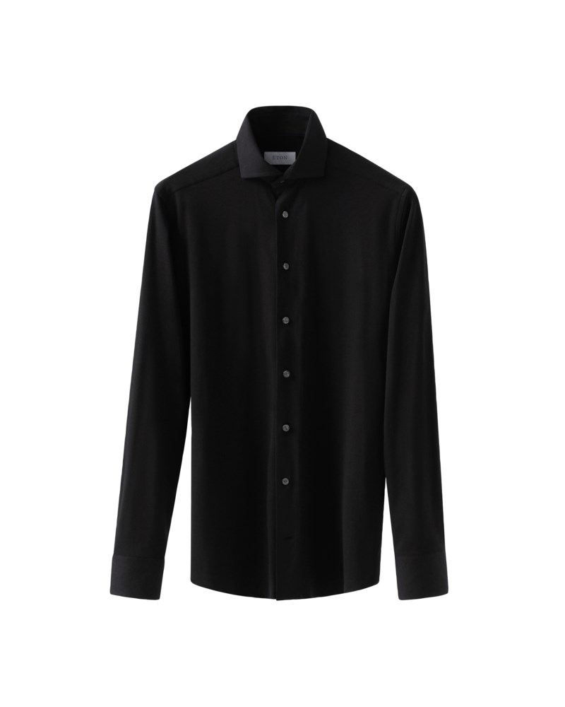 Enfärgadsskjorta med fyrvägsstretch slim fit