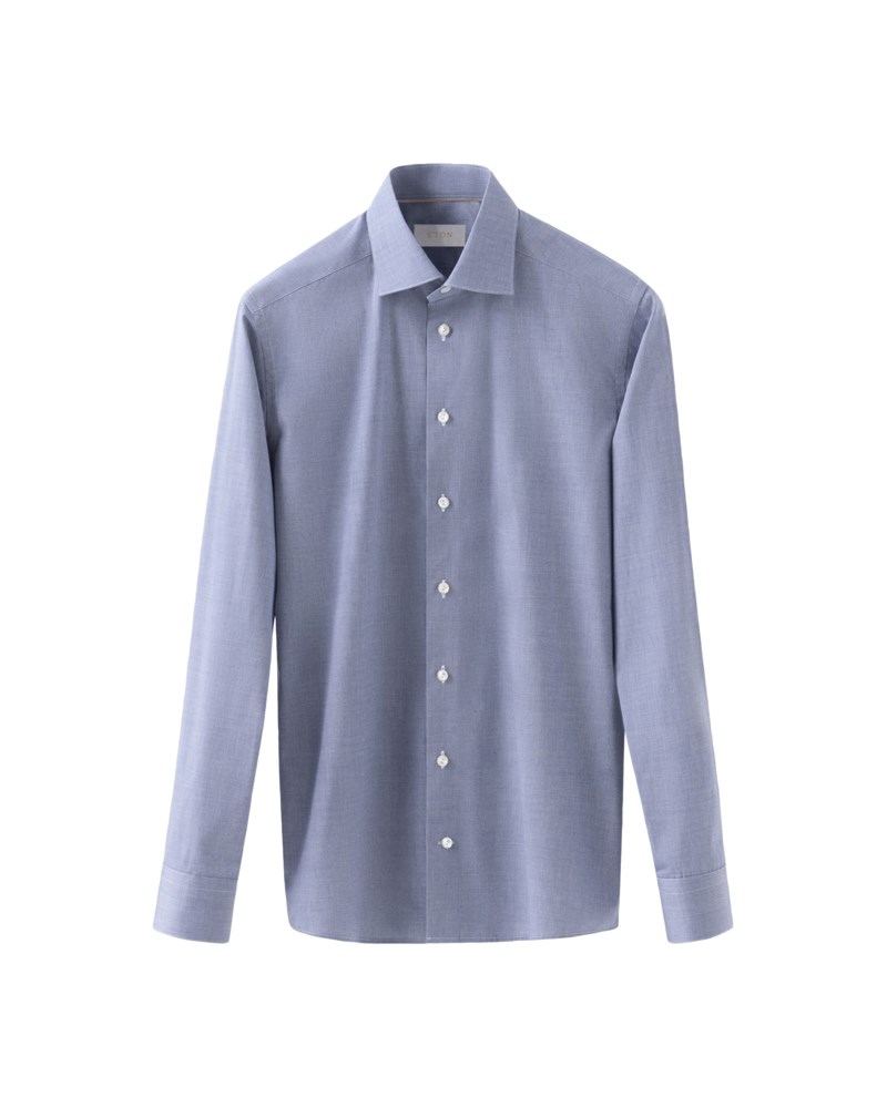 Chambray poplin skjorta slim fit