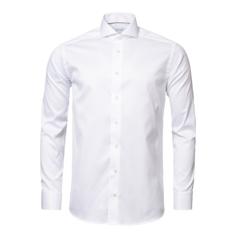 Signature twill-skjorta extrem cut away-krage slim fit