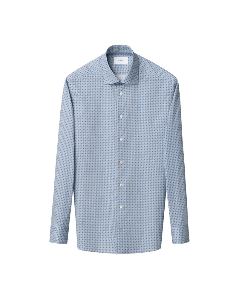 Signature twill-skjorta med småblommigt mönster