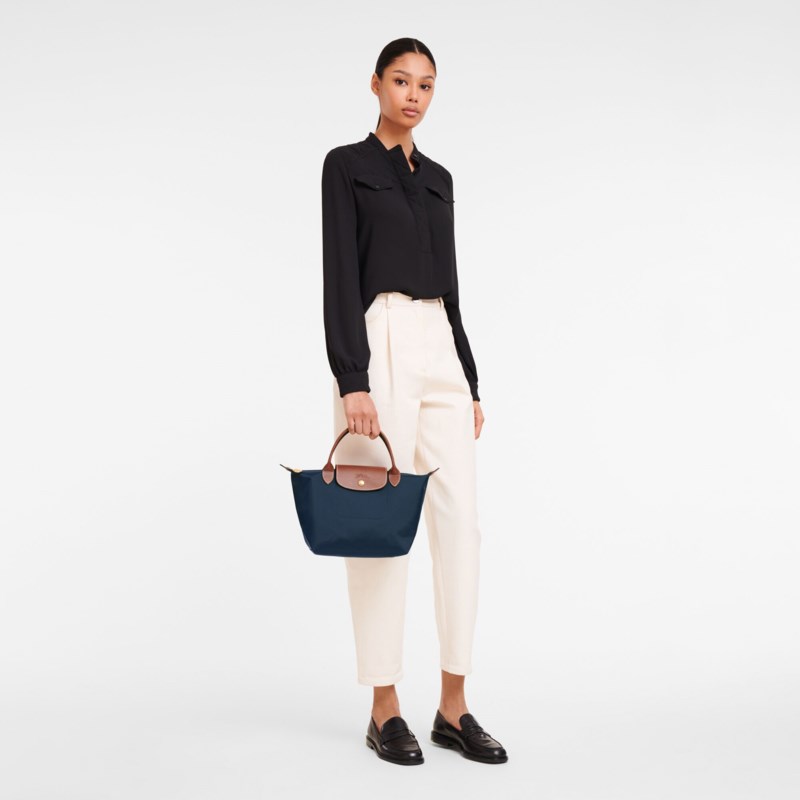 Handväska le pliage original s navy 6