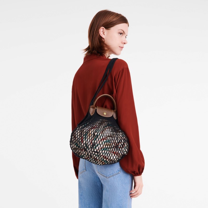Väska le pliage filet mesh l ecru 4