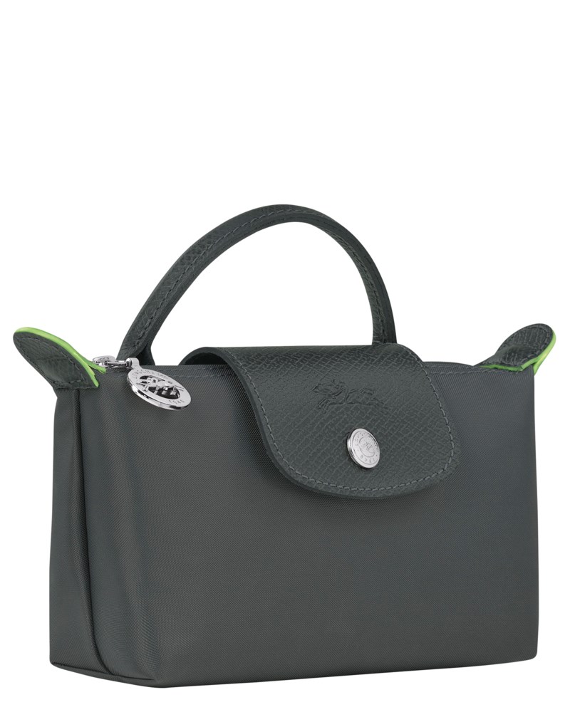 Väska le pliage green pouch with handle graphite 2
