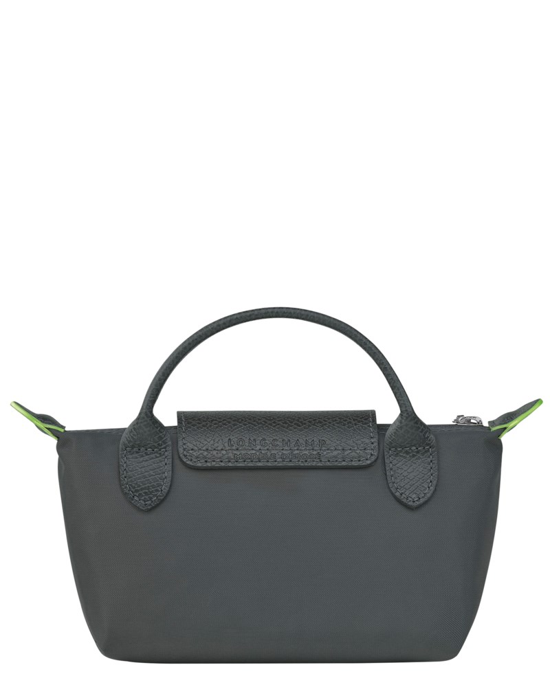 Väska le pliage green pouch with handle graphite 3