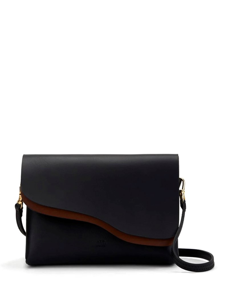 Pouch bag scarlino double faced nappa svart 1