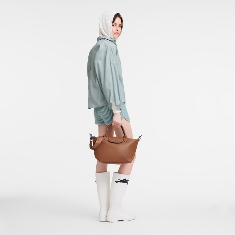 Handväska le pliage xtra s cognac 6