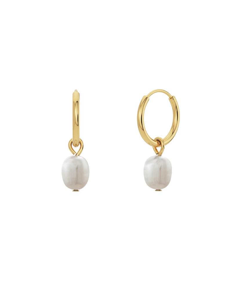 Örhängen perla hoops