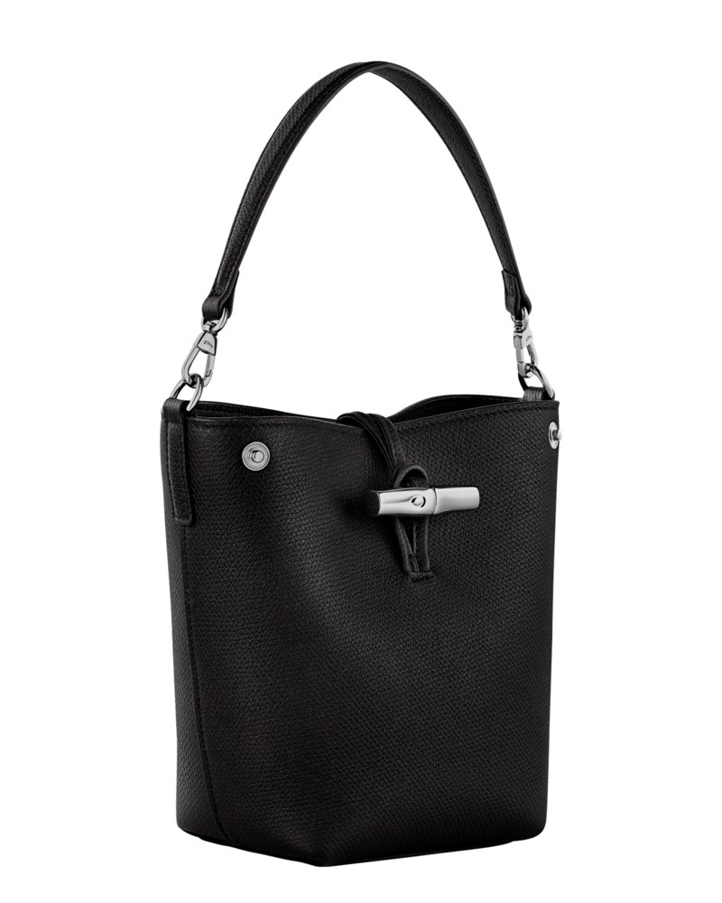Handväska le roseau bucket xs black 2