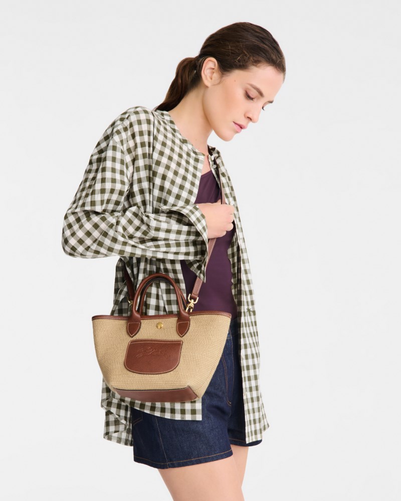 Handväska le panier pliage xs brown 3