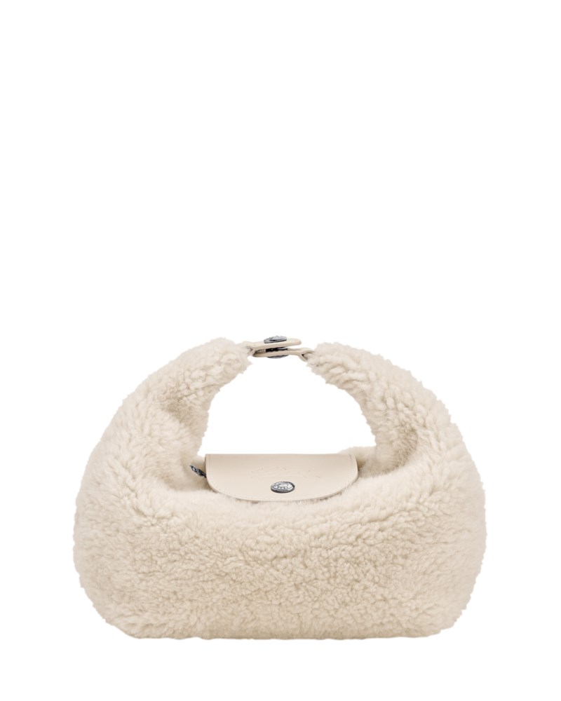 Väska le pliage sherling offwhite 1