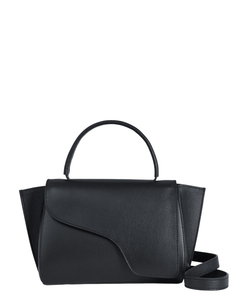 Handväska arezzo grained calf svart 1