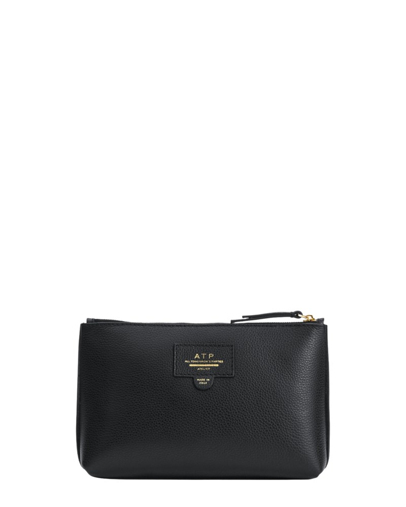 Necessär solaio grained calf black/contrast stitch 1