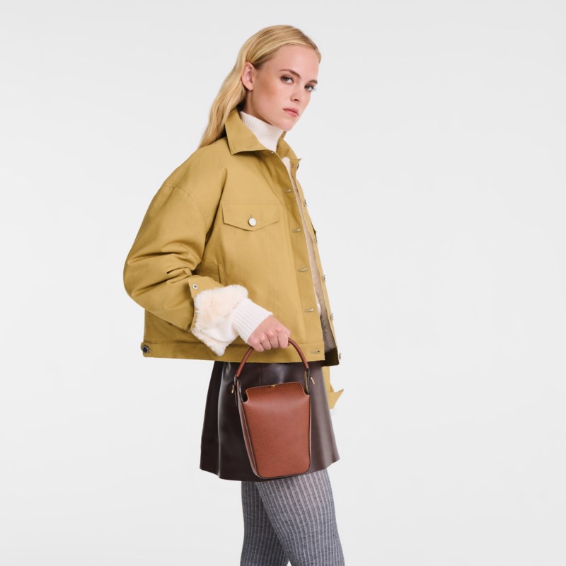 Crossbody épure brun 6