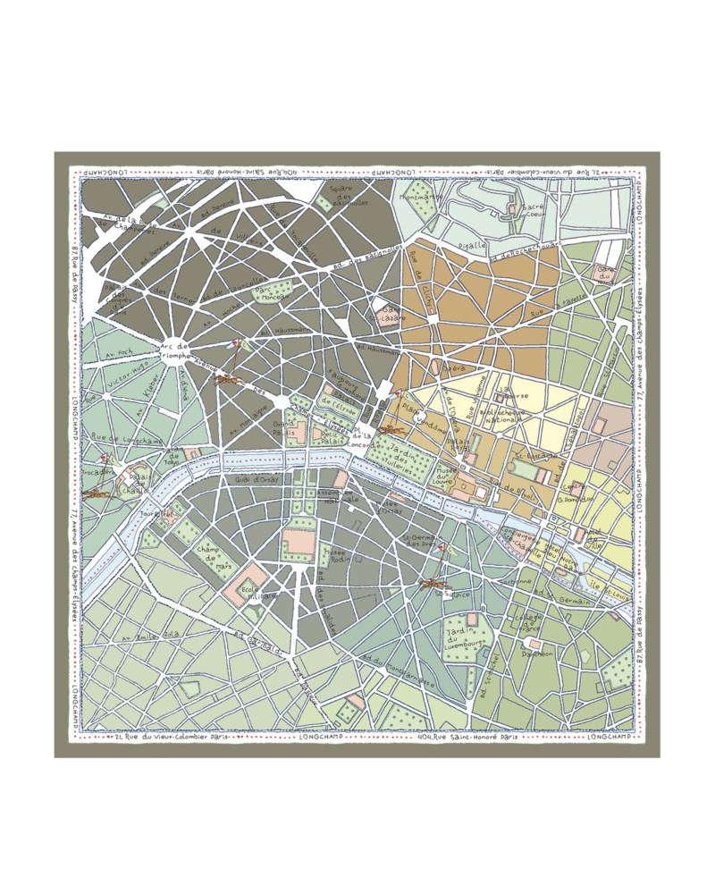 Scarf a la découverte de paris silk 90