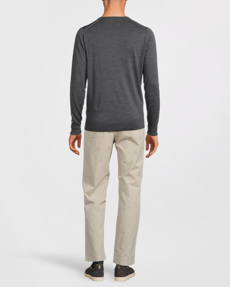 Stickad tröja bobby grey fleece 16