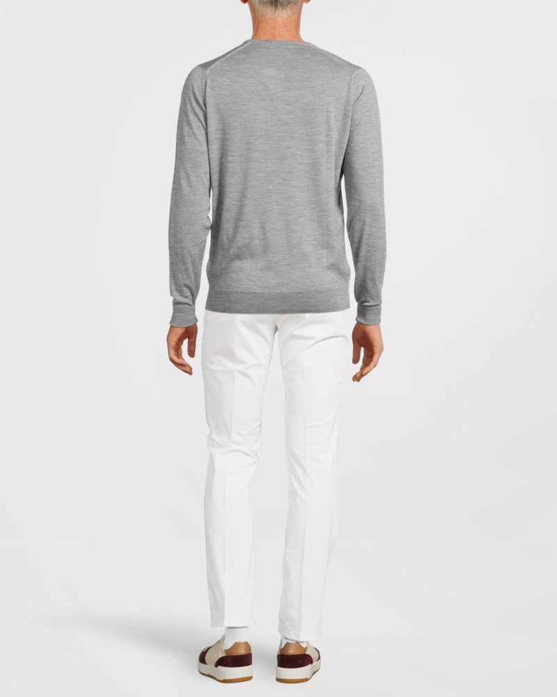 Stickad tröja bobby grey fleece 4
