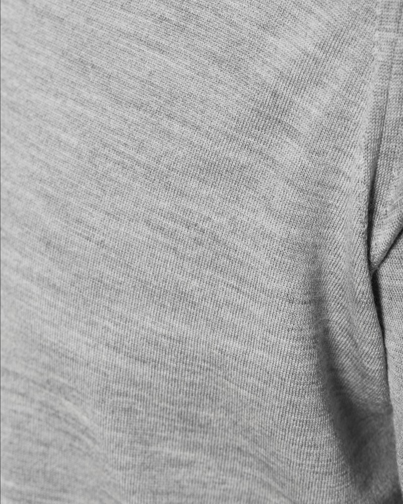 Stickad tröja bobby grey fleece 5