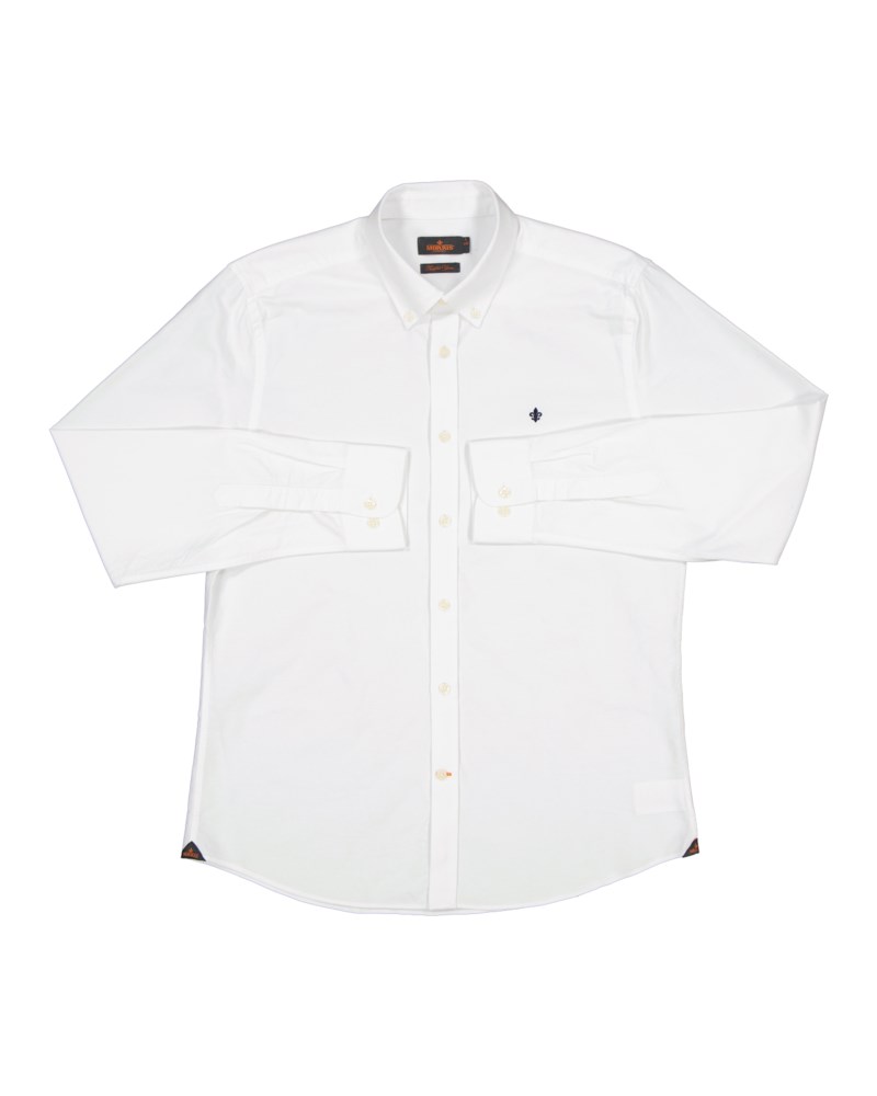 Skjorta oxford button down navy 1