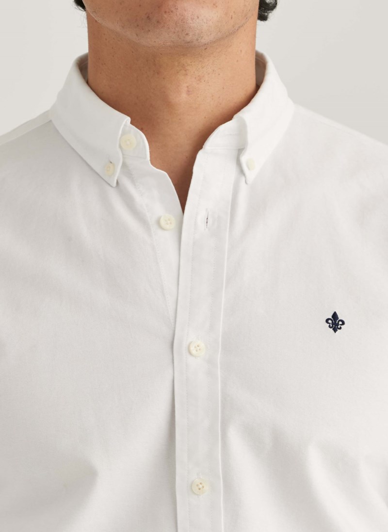Skjorta oxford button down navy 5