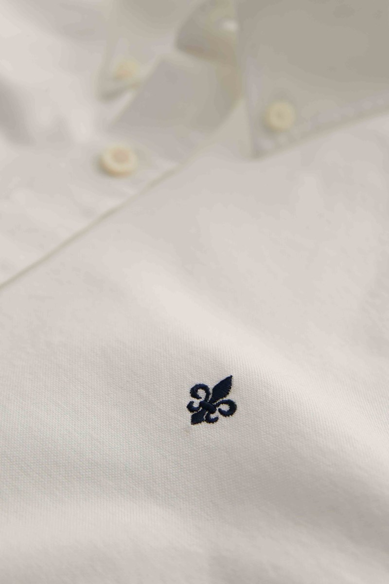 Skjorta oxford button down navy 6
