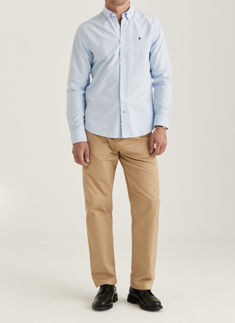 Skjorta oxford button down navy 8