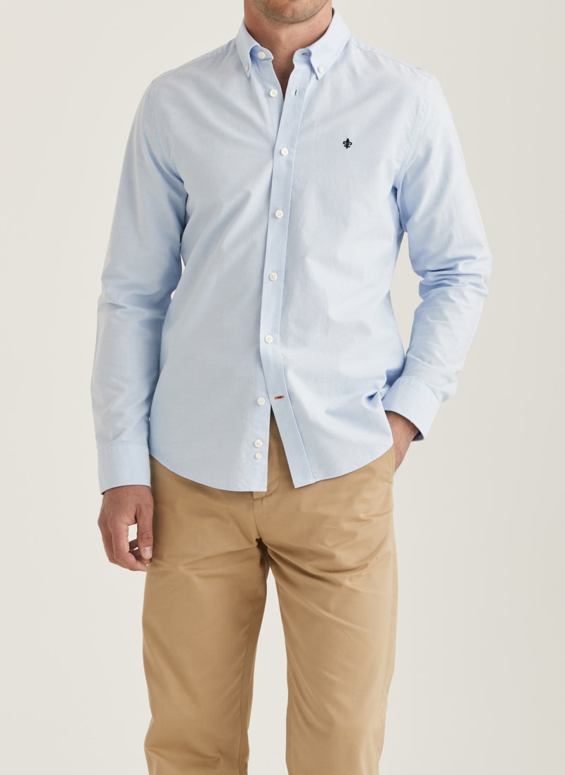 Skjorta oxford button down navy 9