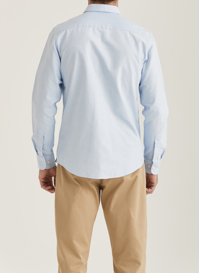 Skjorta oxford button down navy 10