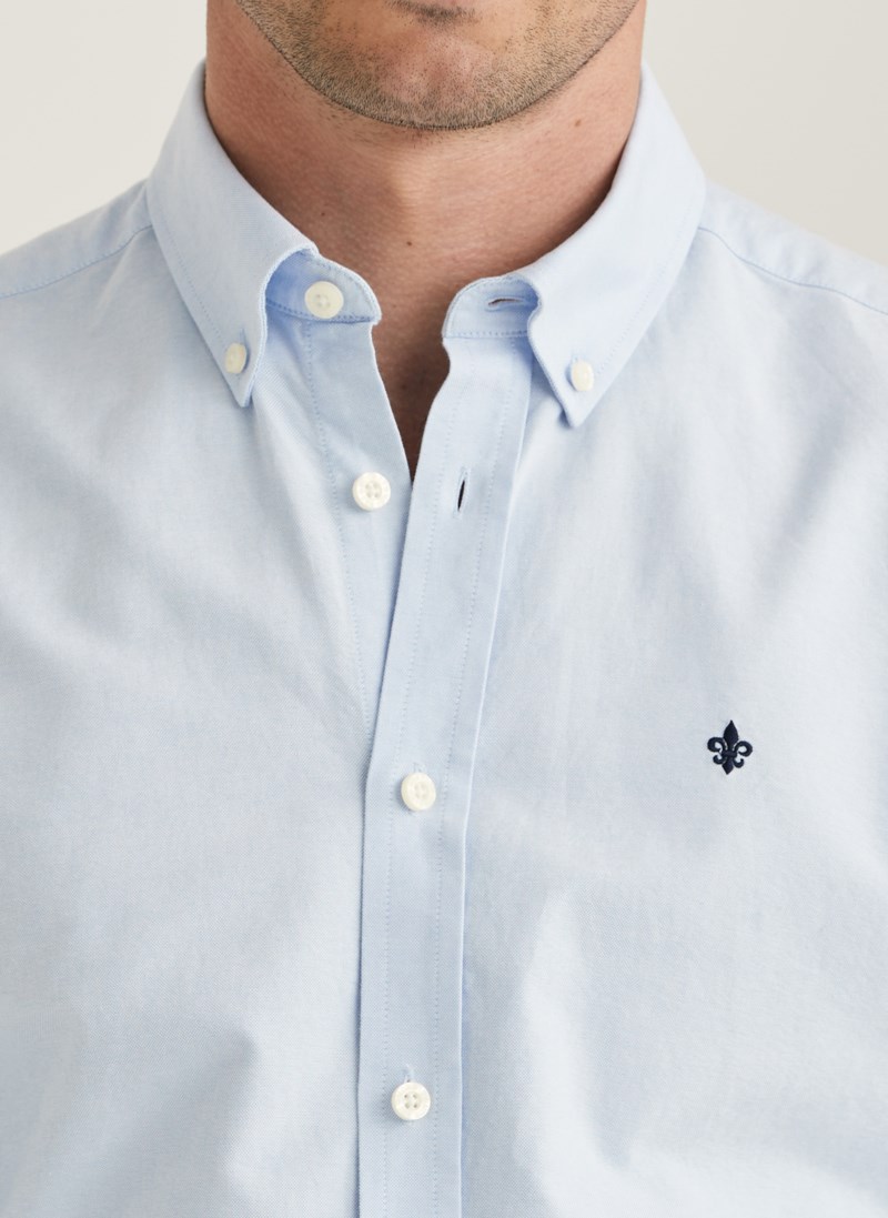 Skjorta oxford button down navy 11