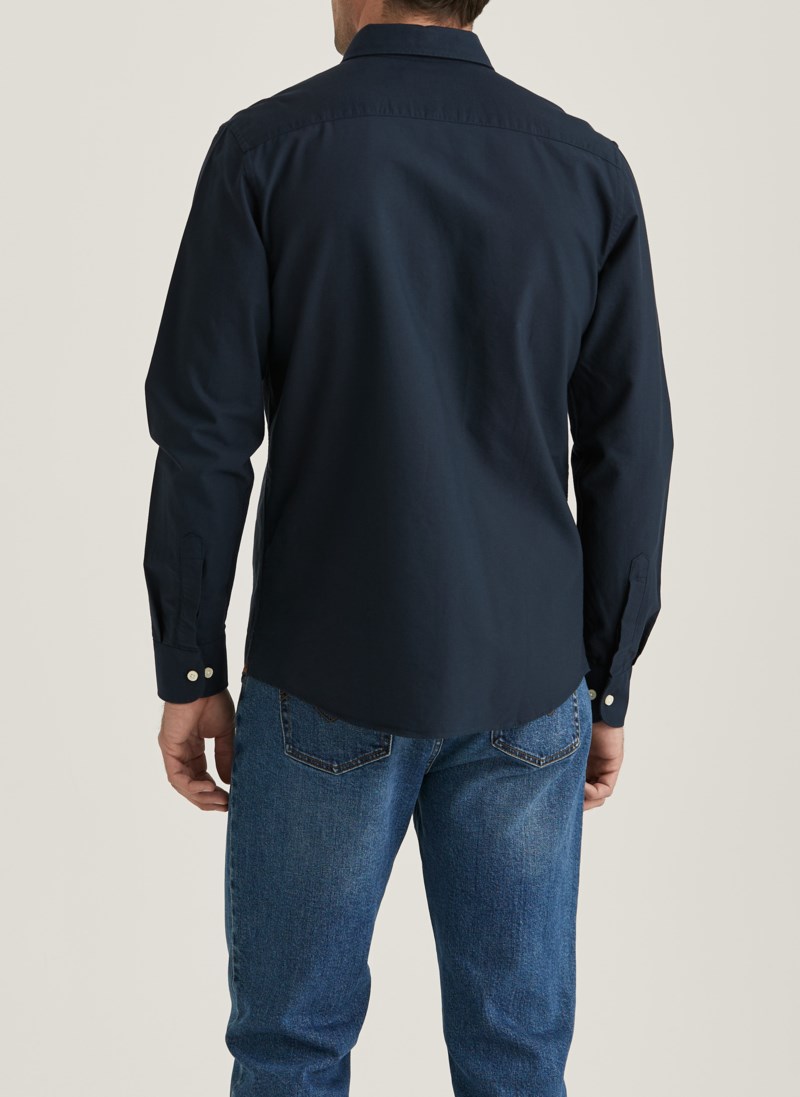 Skjorta oxford button down navy 4