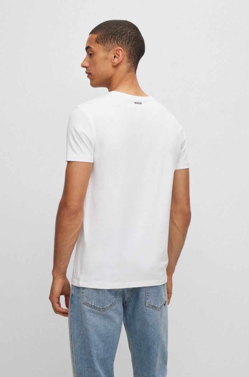 T-shirt hugo-r 2-pack white 3