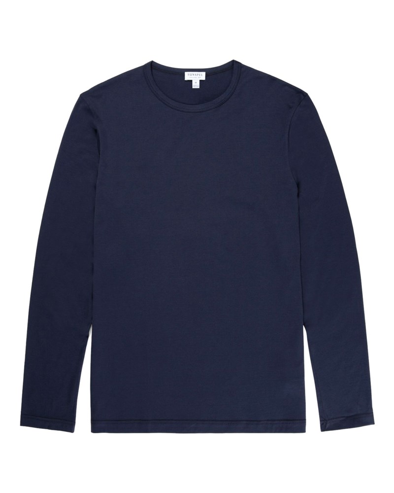 Långärmad t-shirt blå 1