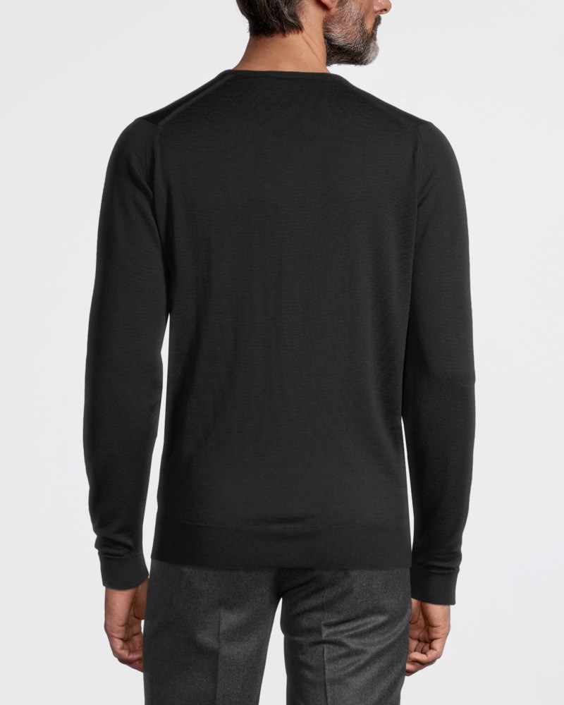 Blenheim merino pullover tröja svart 3