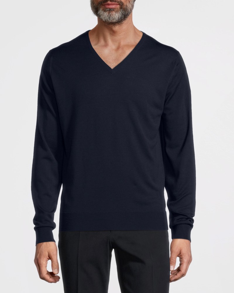 Blenheim merino pullover tröja svart 2