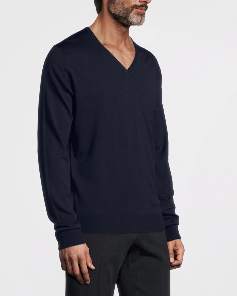 Blenheim merino pullover tröja svart 3