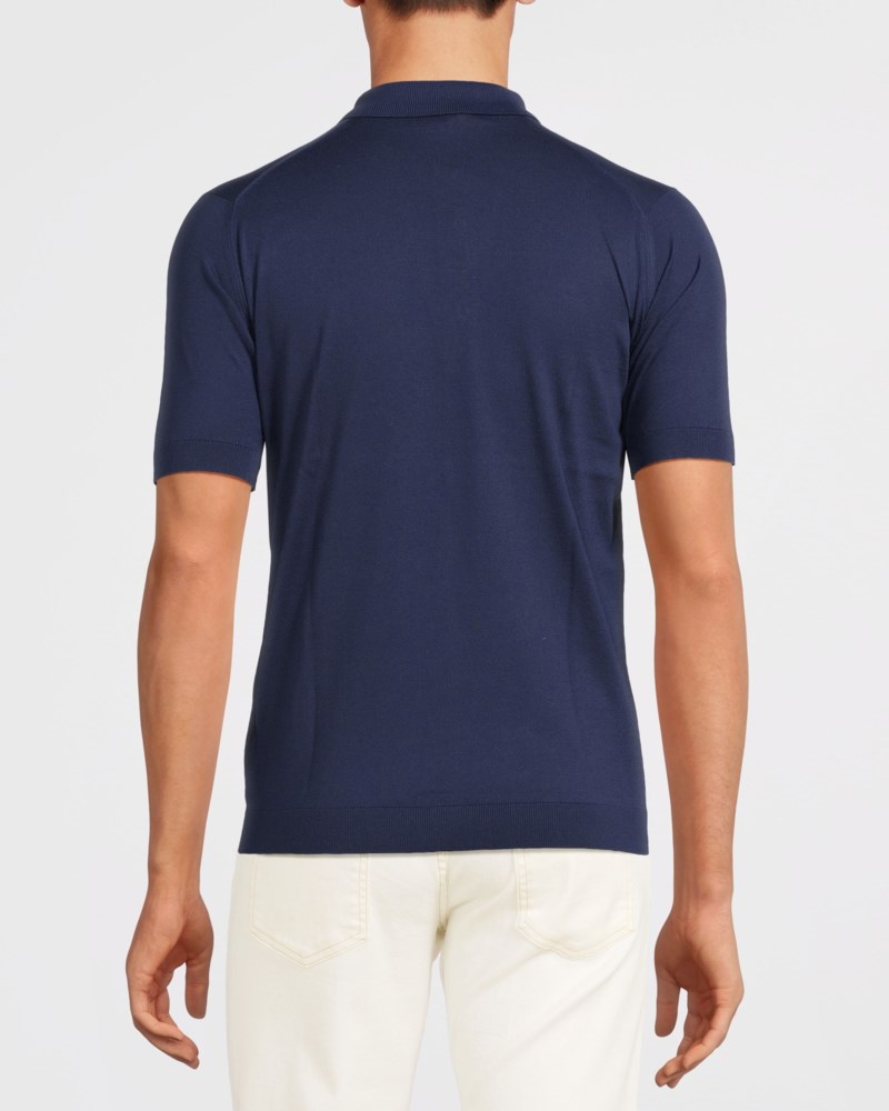 John Smedley Piké adrian sea island cotton pikéer herr – bild 4