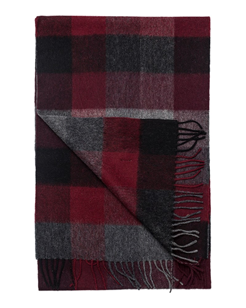 Halsduk woven bordeaux 1