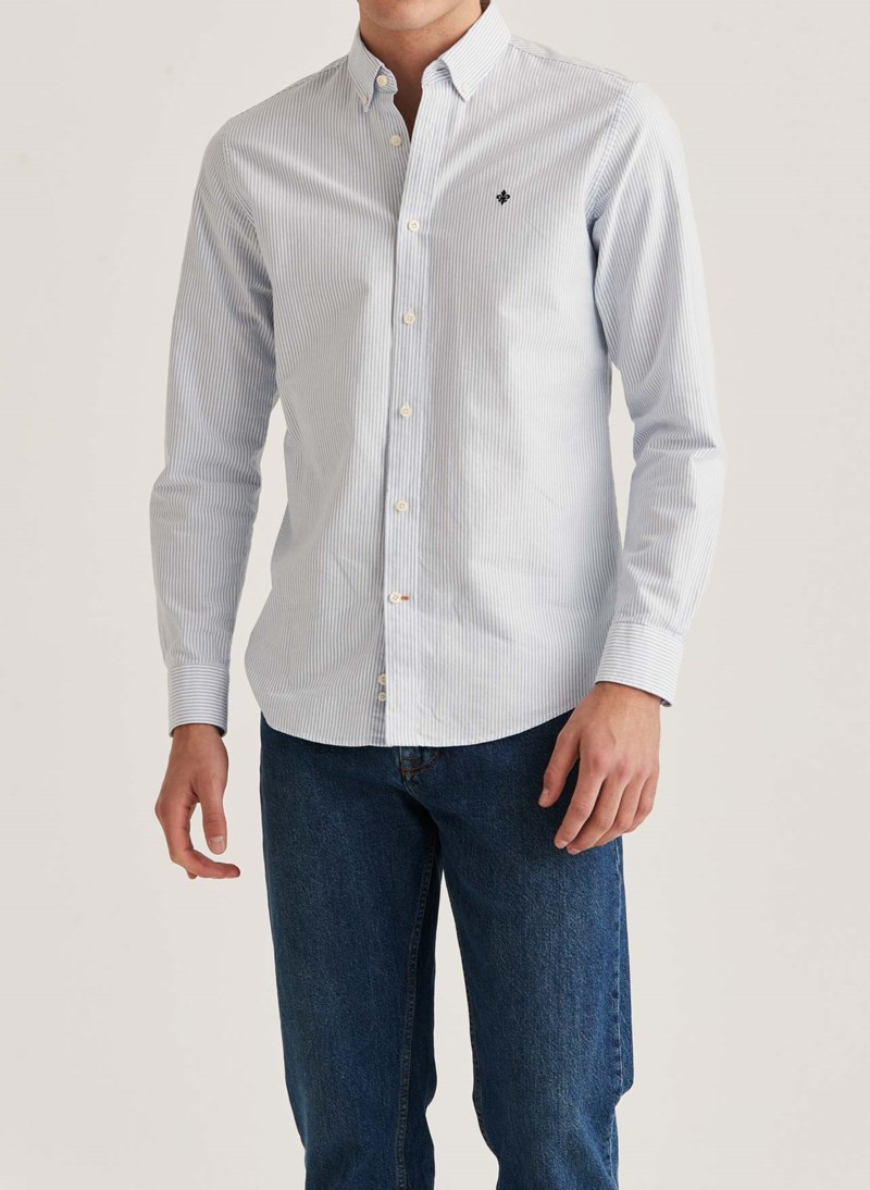 Skjorta oxford striped bd light blue 2